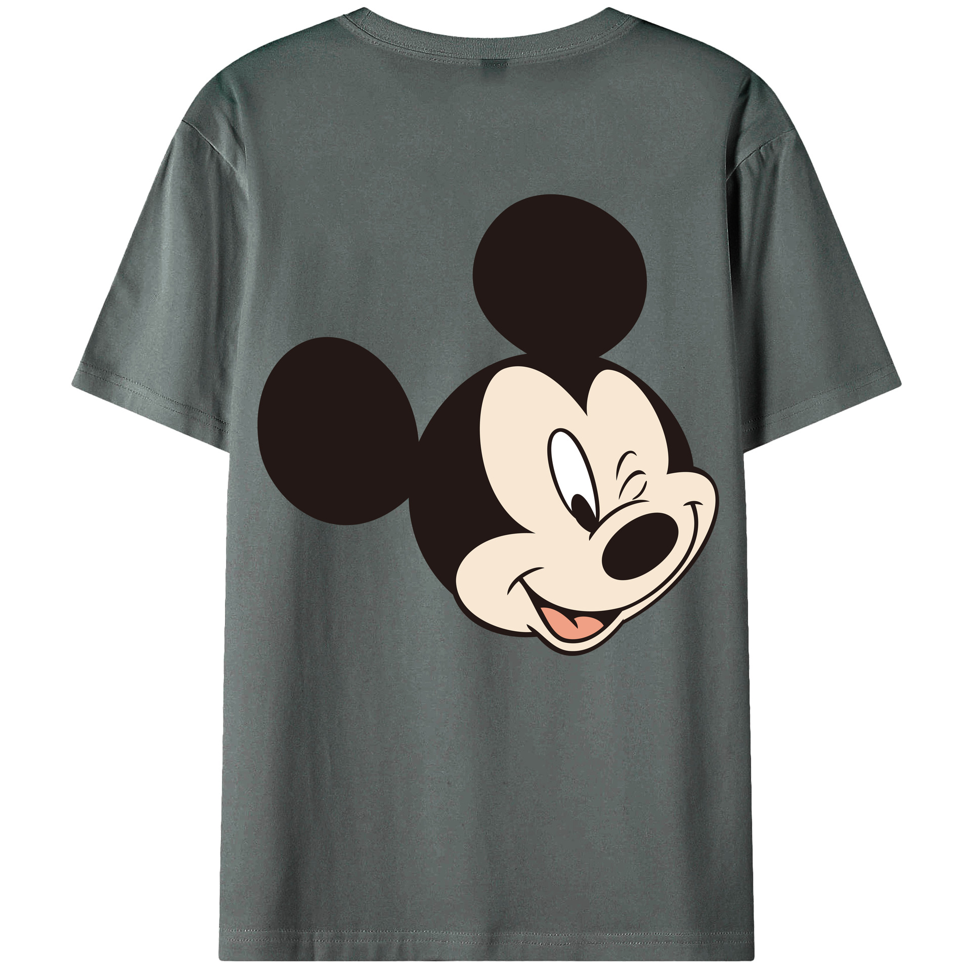 （画像用） ミッキーマウス Mickey Mouse 綿100％半袖Tシャツ（背面プリント）
